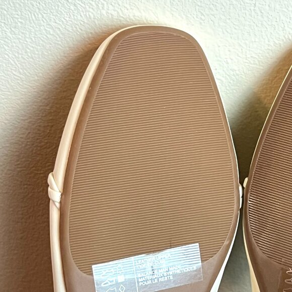 Rockport Womens Size 6.5 Chain Cream Ivory Leathers Slip On Ballet Flats‎ Shoes - Picture 10 of 13